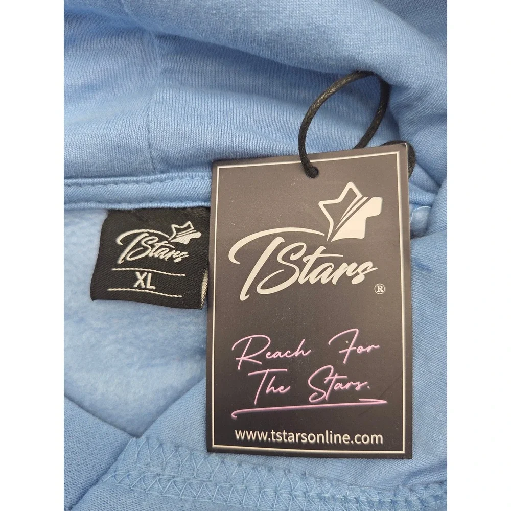 TStars Horse Infinity Love Hoodie XL Blue Graphic Pullover Sweatshirt